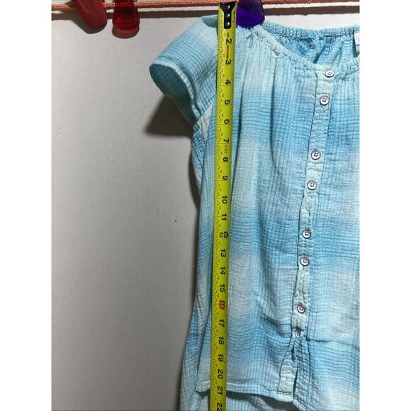 Light Blue Columbia Blouse Women’s Large {85} - Picture 5 of 9